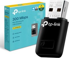TP-Link Powerful N300 Mbps WiFi Key, Mini USB WiFi Adapter, WiFi Dongle, WPS But