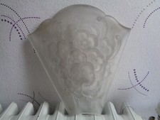 ANCIENNE APPLIQUE PLAQUE FLEURIE ART DECO 29 X 30 CMS N° 1 MULLER ERA EN ETAT