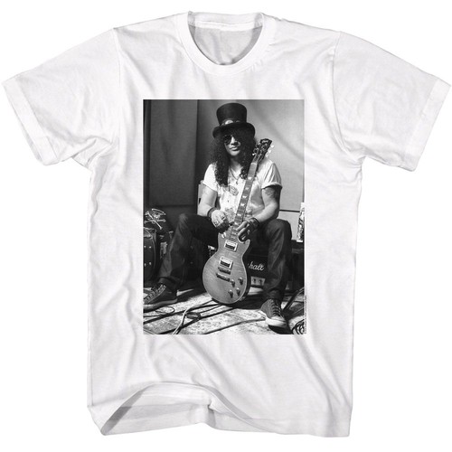 Slash noir blanc guitare - blanc,