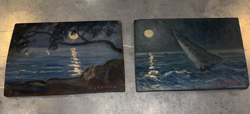 Pair oils marine wood - of,