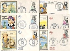 Premier Jour - Lot de 6 premier jour année 1972