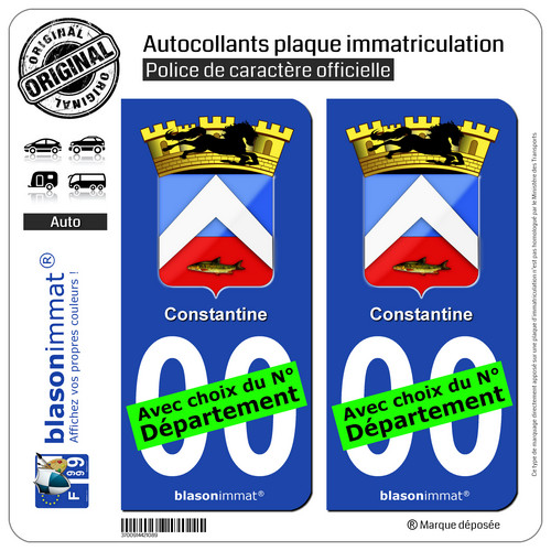 Autocollants plaque - 2,