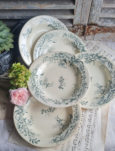 Anciennes assiettes creuses - 5,