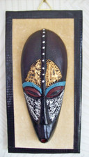 MASQUE ( tête ) Thème AFRICAIN -Beau Décor mural Ethnique