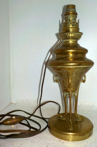 Lampe huile art nouveau - lampe,
