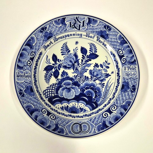 Vintage delft bleu peint la - à,