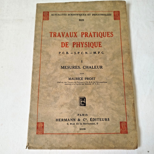Travaux pratiques physique - travaux, de