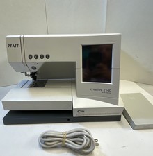 PFAFF Creative 2140 Sewing Embroidery Machine With Pedal & Case Germany - Tested