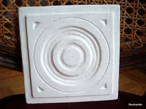 Stucco petite rosette - rosette, art