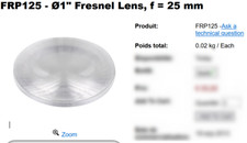 Thorlabs FRP125 Ø1" Fresnel