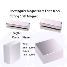 L50-52mm W2-50mm H1-30mm Rectangular Magnet Rare Earth Block Strong Craft Magnet