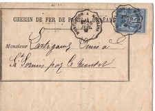 Belle lettre de chemin de fer