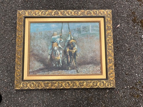 Tableau scène orientaliste - scène,