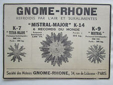 11/1934 PUB GNOME-RHONE