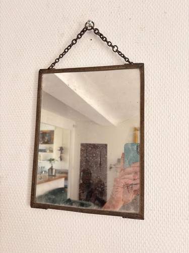 Ancien miroir courtoisie - ancien,