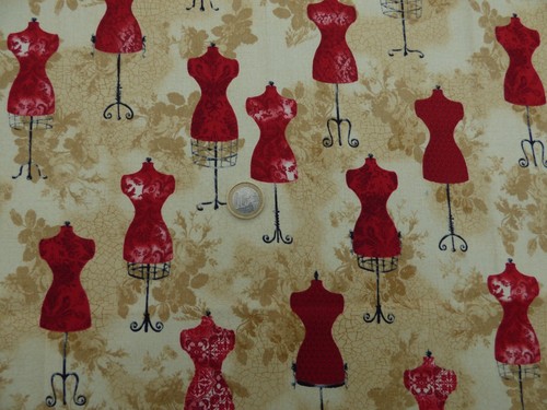Tissu patchwork mannequins - patchwork, de