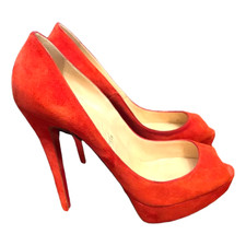 Rare Louboutin Lady peep 140mm