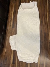 Frontgate  79" X 29" White Cushioned Velour Chaise Lounge SlipCover (for Pools)