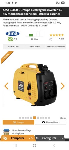 Groupe electrogène portable - groupe,