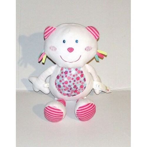 Doudou chat blanc aubert - doudou,