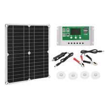 Kit Panneau Solaire 12W 50A 12V Chargeur de Batterie avec ContrôLeur Carava9910