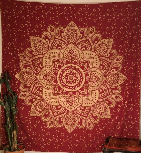 Couvre lit tapisserie - tapisserie, mandala