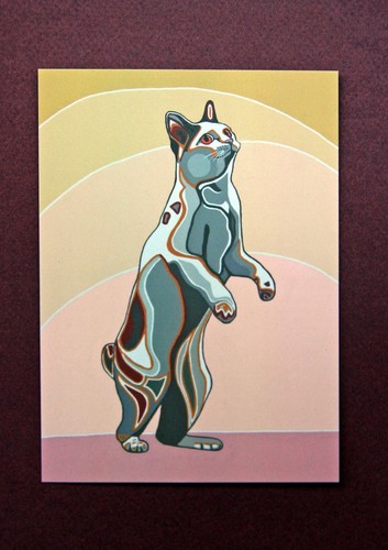 Carte postale chat - postale, maneki