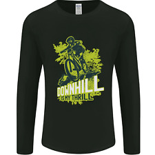 VTT Descente Mon Frisson Cyclisme T-Shirt À Manches Longues Pour Hommes