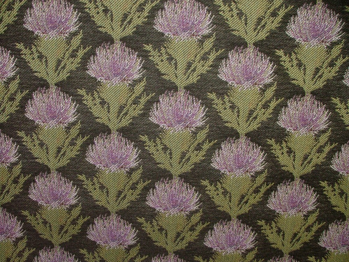 Tissu rideau chardon - tissu,