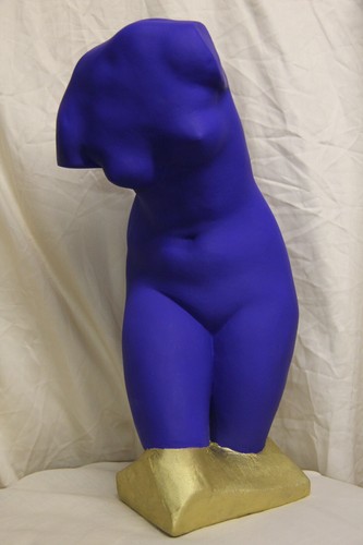 Grande sculpture venus bleu - grande,