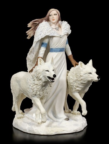 Figurine loup tuteur hiver - figurine,