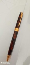 Rare Stylo Bille Parker Sonnet Vison Premier Poussière d'Or Ballpoint Pen 