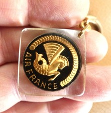 Ancien porte clé Bourbon Air France La Crevette Aviation Avion Compagnie Vol....