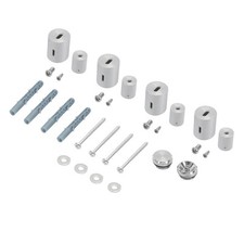 Fixation pour radiateurs design de salle de bain support mural en métal chrome