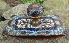 Ferdinand Barbedienne Style Napoleon 3 Enamel Blotting Stamp? good condition 12X6.5