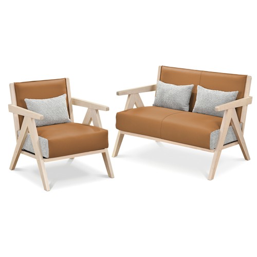 Pcs faux leather - single, sofa