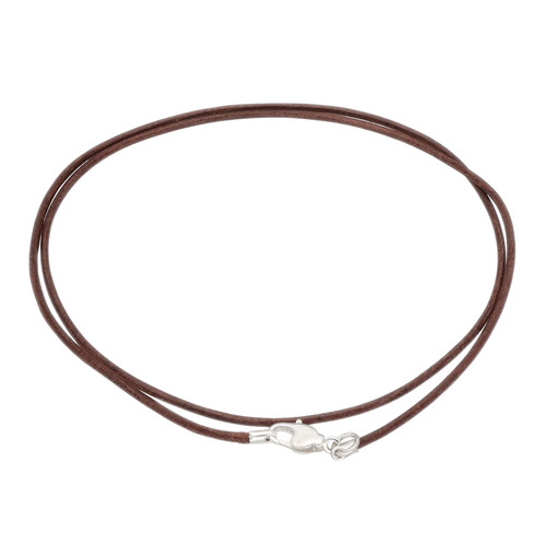 Cordon cuir avec fermoir 50 - en,