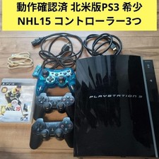 Sony PlayStation 3 PS3 CECHA00 60GB First Black Model NHL15 with 3 controllers