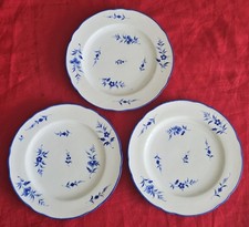 3 ASSIETTES PORCELAINE DE