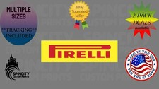 PIRELLI Logo Car Vinyl Decal Laptop Bumper Sticker Multiple Sizes NEW