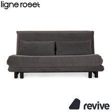 Ligne Roset Multy Tissu Canapé Trois Places Gris Sofa Canapé Lit Neuf