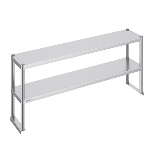 Vevor étagère double inox - double, en