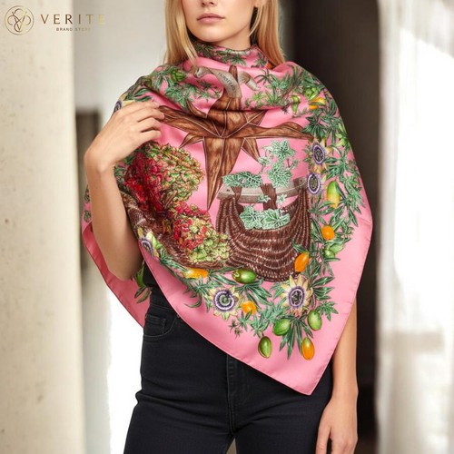 Rare vintage foulard soie - vintage,