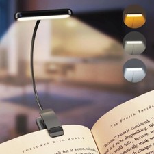 Lampe Lecture Rechargeable Avec Clip Flexible 360° Pour Livre Liseuse Veilleuse