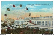 APBP12-0845-ETATS-UNIS - CONEY ISLAND - NY - steeple chase ferris wheel