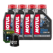 Set Entretien Huile Motul 3000 20W50 Pour Arctic Cat XTZ1000 Prowler 4x4 2009>