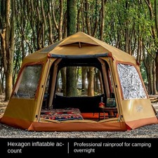 Tente gonflable hexagonale