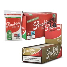 Lot 25 carnets de feuilles Smoking Gold Regular et Filtres acétate