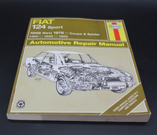 Haynes Fiat 124 Sport 1968-1978 Coupe Spider 1400 1600 1800 Repair Manual