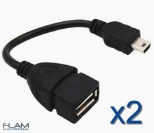 2x Rallonge Mini USB Male vers
